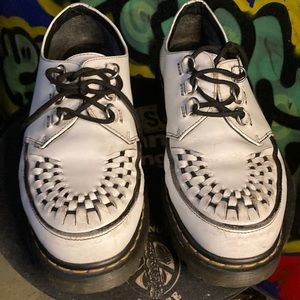 Vintage Doc Martens white leather creeper sz 10